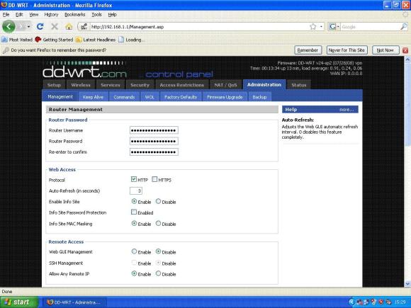 Resetting Your Username and Password In DD-WRt Firmware on NETGEAR WGR614L