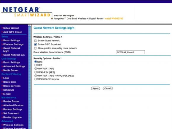 NETGEAR WNDR3700 Guest Network
