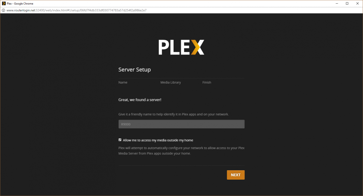 Plex Media Server Setup