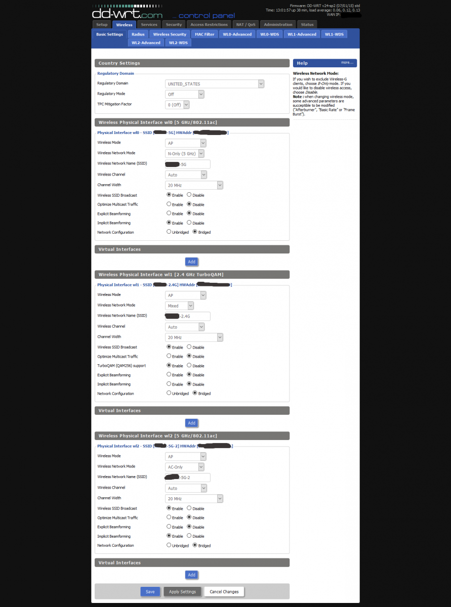 r8000 wifi settings