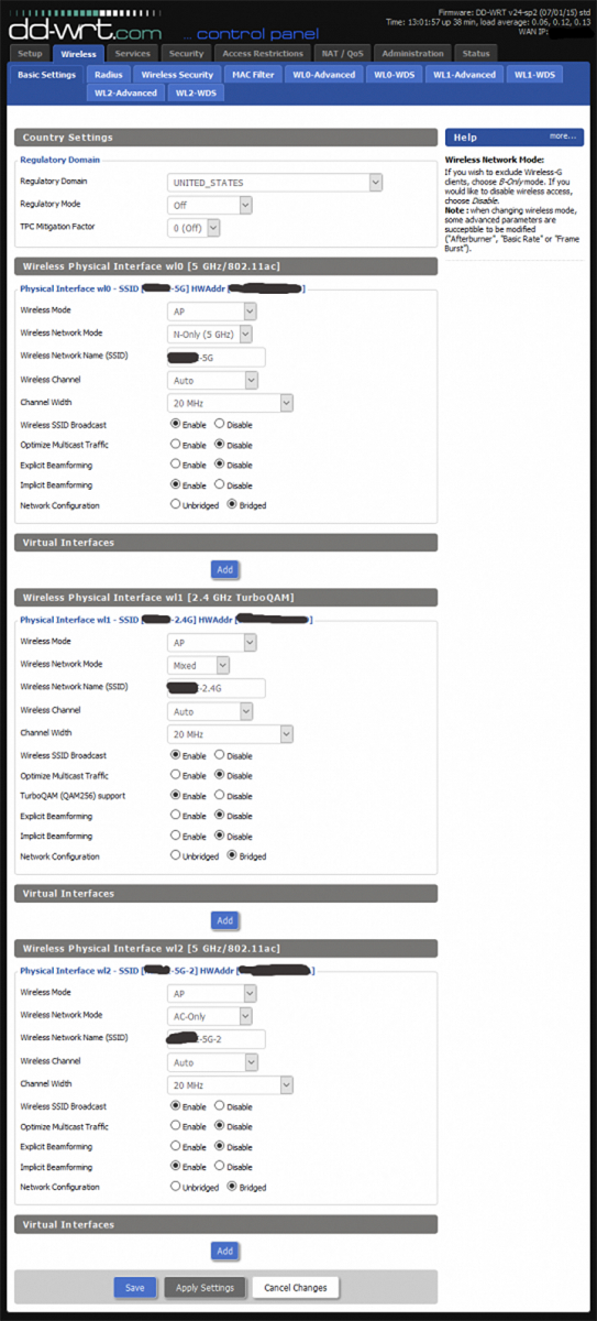 wifi settings